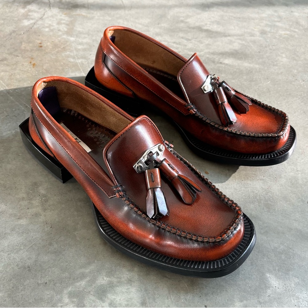 Eytys brown leather loafers